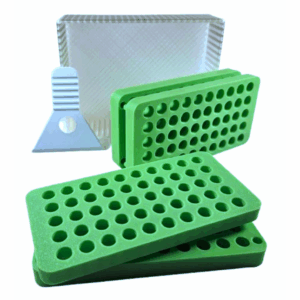 Pill Filler and Maker Set for 00 and 000 Capsules - 50 Capsule Capacity for each holder